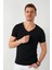% 100 Pamuklu V Yaka Basic T Shirt Erkek T SHİRT 5412001 1