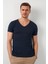 % 100 Pamuklu V Yaka Basic T Shirt Erkek T Shirt 5412001 1