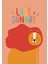 Çocuk Odası Lazy Sunday Temalı Sevimli Aslan (35X50CM) Kanvas Tablo TBL1483 3