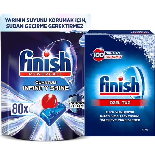Finish Quantum Infinity Shine 80 Kapsül Bulaşık Makinesi Fiyatı