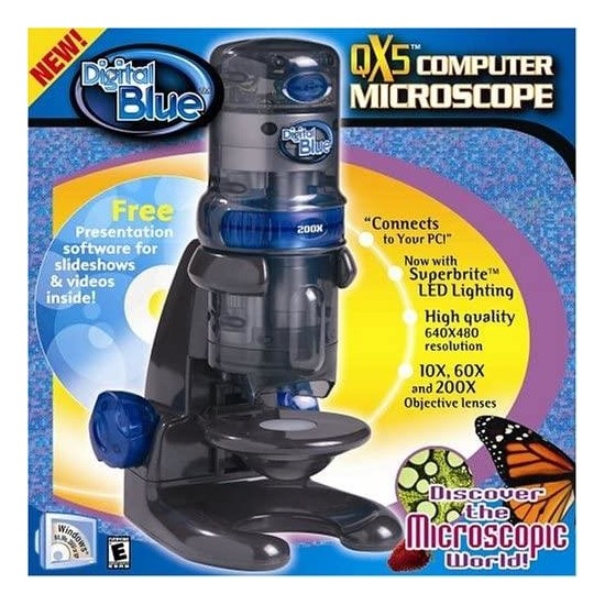qx5 digital blue microscope