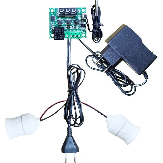 Multiteknik Çift Duylu Dijital Termostatlı Kuluçka ve Kafes Isıtma Sistemi