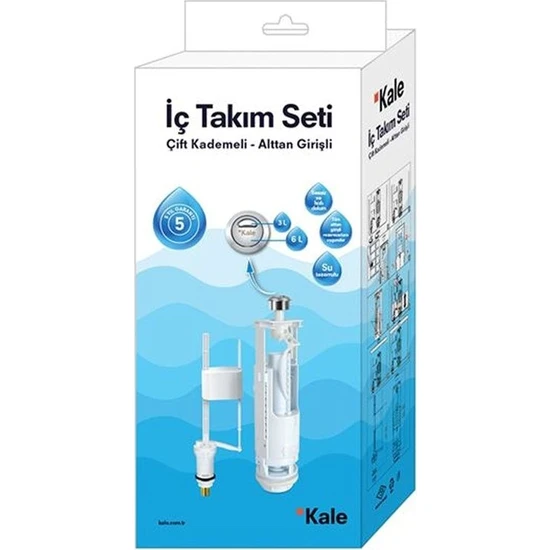 Kale Klozet Rezervuar Iç Takım 3/6 Lt 410200700044