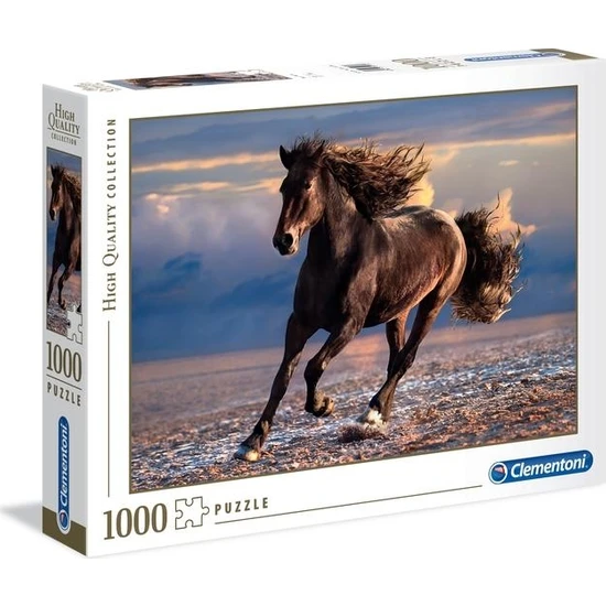 Clementoni - 1000 Parça High Quality Yetişkin Puzzle - Free Horse