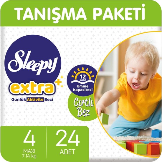 Sleepy Extra Günlük Aktivite Bezi 4 Numara Maxi 24'lü