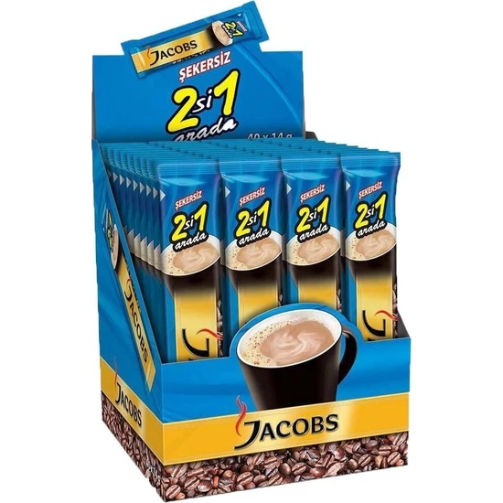 Jacobs  2'si 1 Arada 14 gr 40'lı x 4 Paket