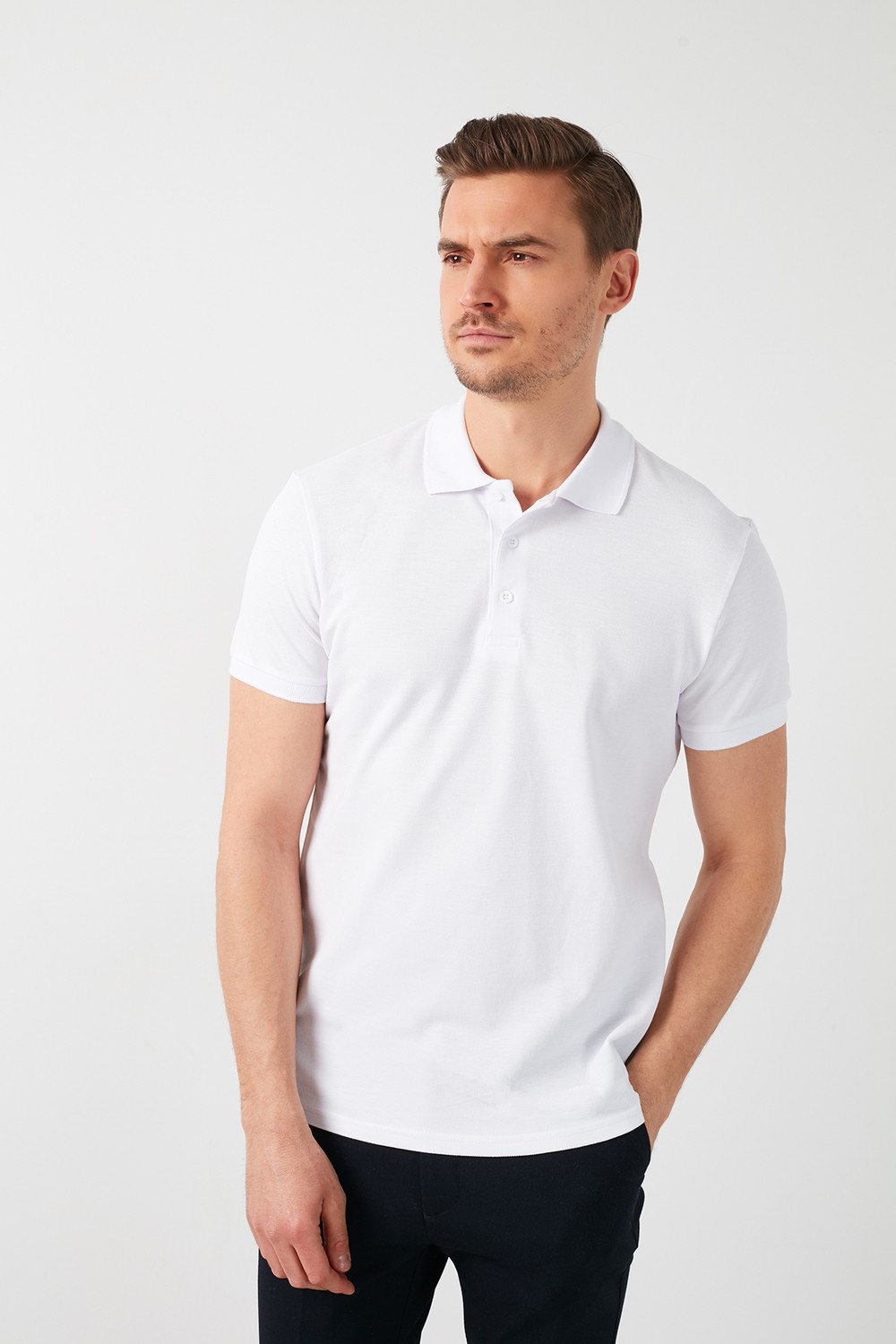 Buratti Pamuklu Polo T Shirt Erkek Polo 5902127 görsel 2