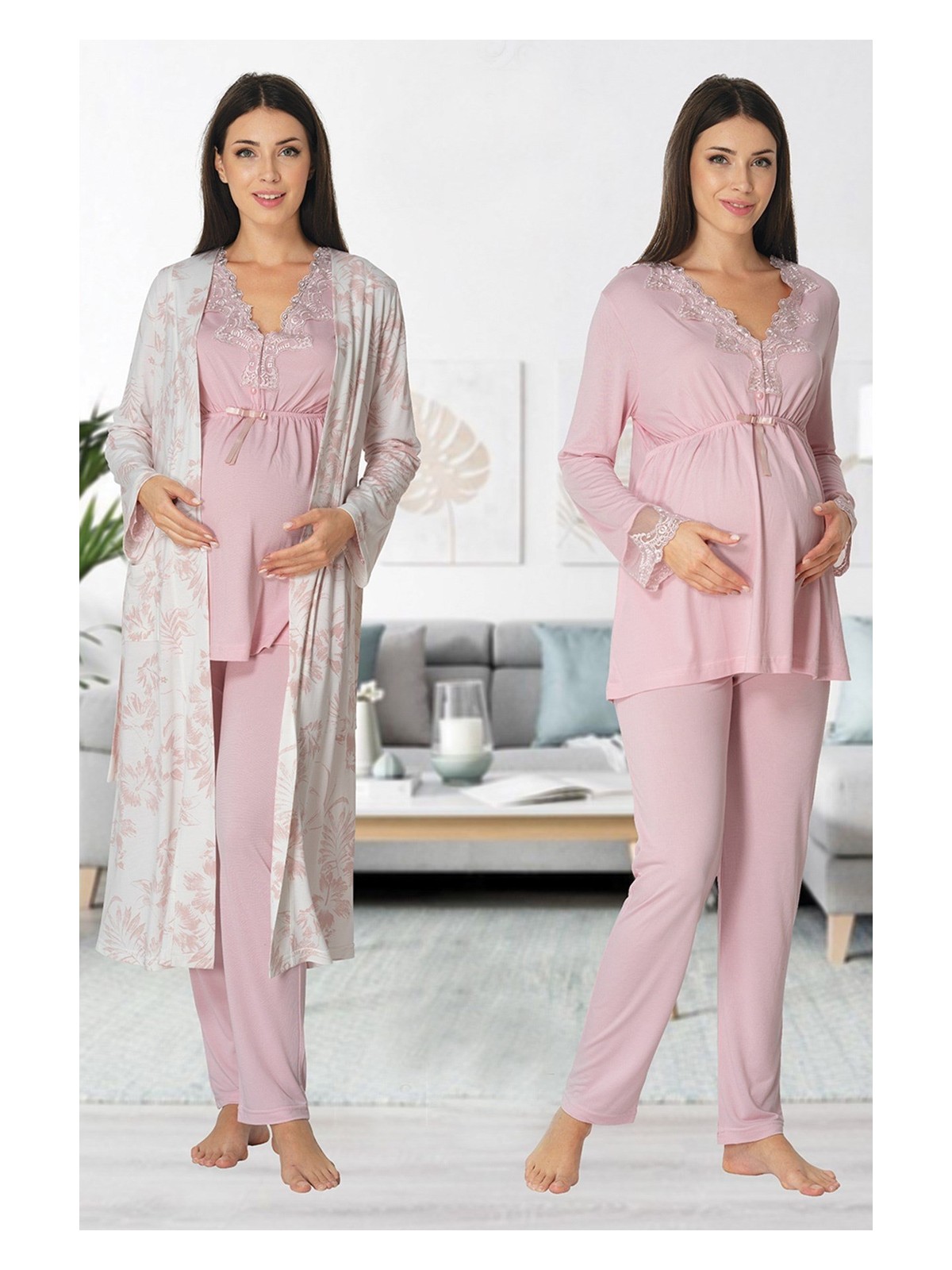 Effortt Sabahlıklı Lohusa Pijama Takımı