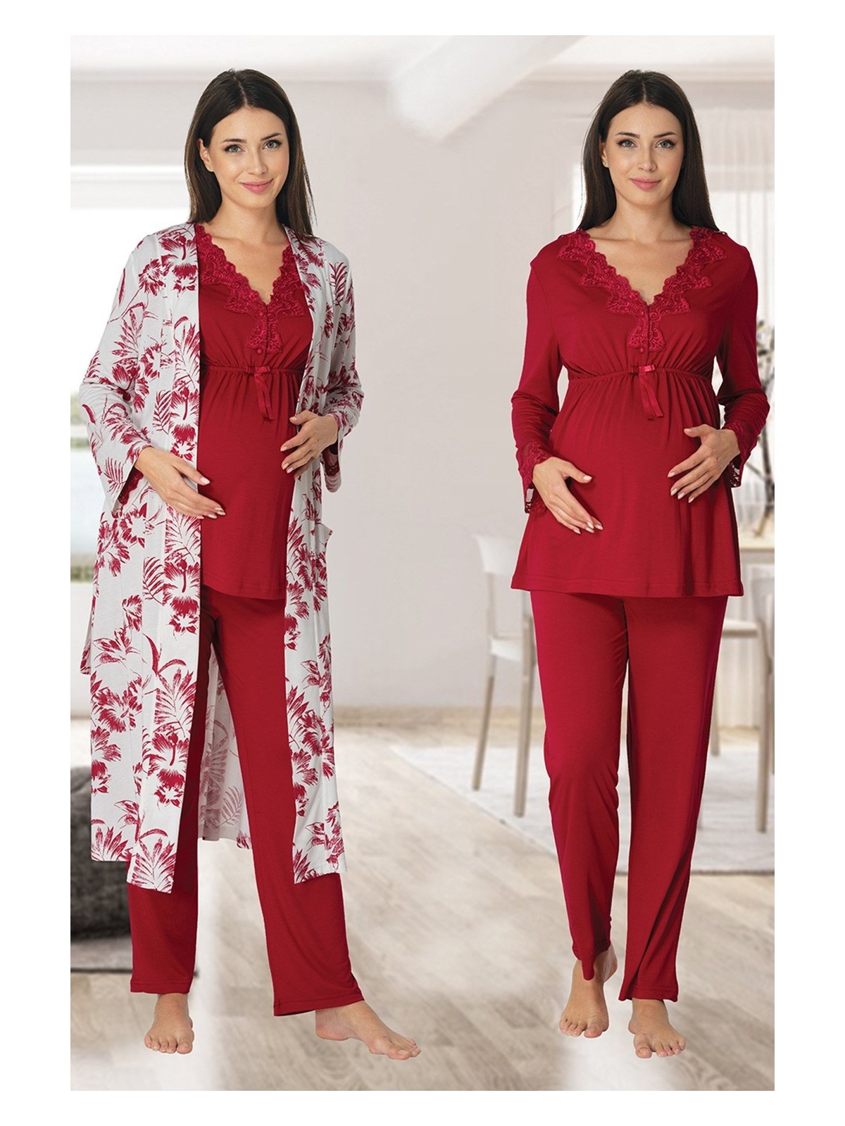 Effortt Sabahlıklı Lohusa Pijama Takımı