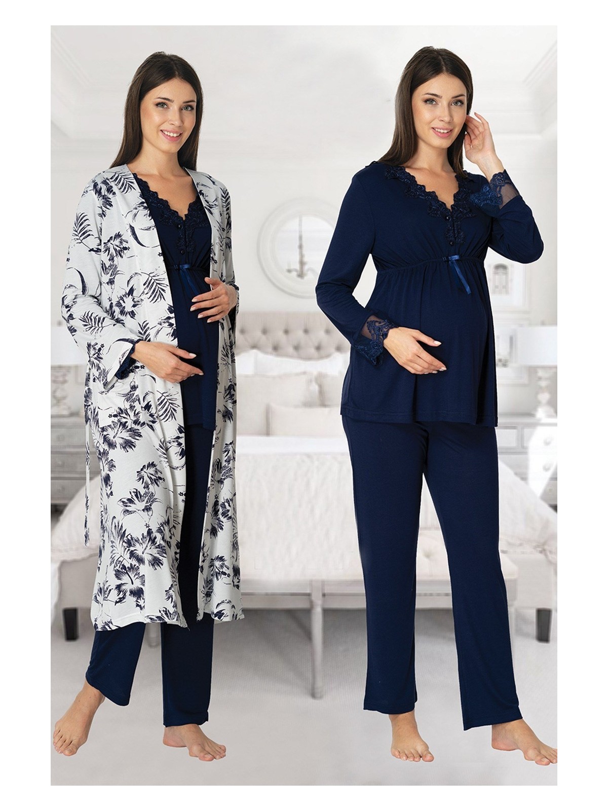 Effortt Sabahlıklı Lohusa Pijama Takımı