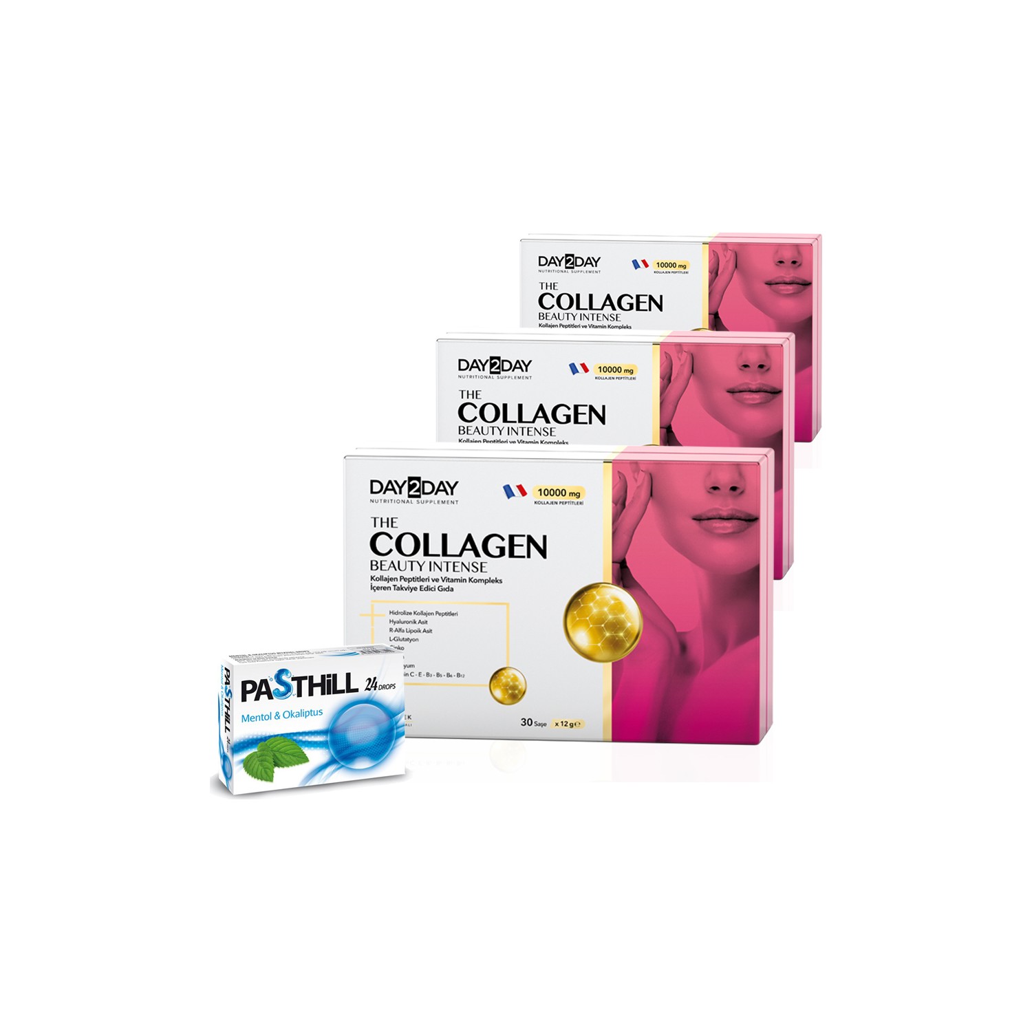 Day2Day The Collagen Beauty Intense 30 Şase x 3 Adet + Fiyatı
