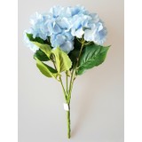 Adresiyapayçiçek 5 Dal Lüx Ortanca Demeti Açık Mavi