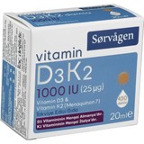 Sorvagen Vitamin D3K2 1000 Iu 20 ml Damla