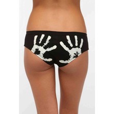 Angelsin El Baskılı Bikini Alt Siyah