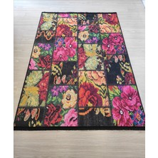 Patchwork Salon Halısı Karabağ Mutfak Halısı Kırkyama Koridor Yolluk Dekoratif Kilim Modelleri Makinada Yıkanabilir Kaymaz Halı