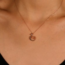 Adil İdil Kuyumculuk Rose Renk Deniz Atı Kolye