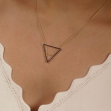 Adil İdil Kuyumculuk Taşsız Üçgen Kesim Kolye