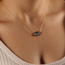 Adil İdil Kuyumculuk Taşlı Göz Nazar Boncuk Kolye