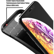 KZY Samsung Galaxy A31 Karbon Tasarımlı Kapak - Lacivert