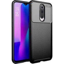 KZY Oppo RX17 Pro Karbon Tasarımlı Kapak - Siyah