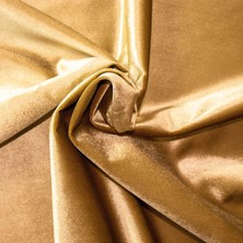 Marandiga Açık Vizon Açık Altın Döşemelik ve Perdelik Dokuma Kadife Kumaş