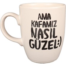 Attach Beyaz Ama Kafamız Nasıl Güzel Tasarım Kupa