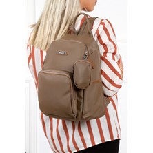 Bizoon LBN011 Bozuk Para Çüzdanlı Saten Kadın Sırt Çantası