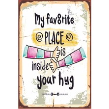 Hayat Poster Benim Favorim Retro Ahşap Poster 20X30 cm