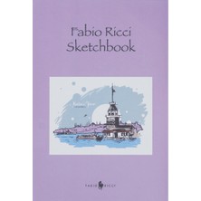 Fabio Ricci Sketchbook Çizim Defteri 13,5 x 20 cm Mor