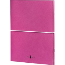 Fabio Ricci Z Notes Kareli - Düz Ikili Defter 19 x 24 cm Pembe