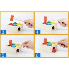 Wooden Toys Ahşap 4’lü Çekiçli Tak Çak Oyunu