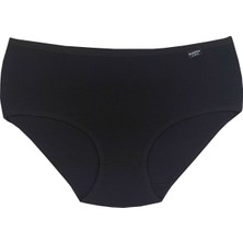 Bluence Kadın Siyah Yüksek Bel Likralı Bato Külot