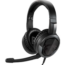 MSI GG IMMERSE GH30 V2 GAMING HEADSET HAFIF KATLANABILIR 2X40 MM SURUCU KABLO KUMANDA 20HZ-20KHZ 30 OHM MIKROFON 1.5M ORGU Y-KABLO 3.5 MM JAK TASIMA CANTASI KULAKUSTU KULAKLIK