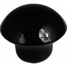 Atsız 10 Adet As Siyah Mantar Düğme Kulp ve Vidalar Dahil