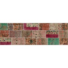 Sempati Halı Eşsiz Anadolu Patchwork El Dokuma Halı 80 x 250 cm 5584