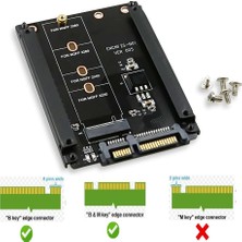 Alfais 4358 B+M Key M.2 Ngff SSD To 2.5 HDD Harddisk Kutusu