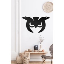 Ahwall Baykuş Figürlü Dekoratif Ahşap Tablo