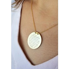 Gökdeniz 925 Ayetel Kürsi Gümüş Levha Kolye