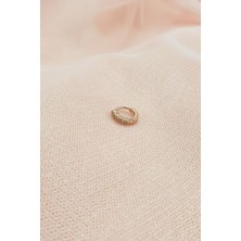 Sacce Scarves&Accessories Zirkon Taşlı Halka Tragus Piercing Rose Gold Renk