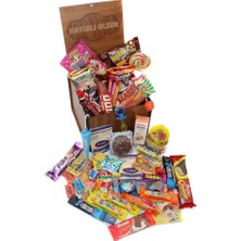 Nostaljik Lezzetler Ahşap Hediye Kutusu Orta Boy ( Hayırlı Olsun )