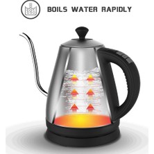 Escobarista Gooseneck Drip Kettle Elektrikli Kahve Demleme Su Isıtıcı