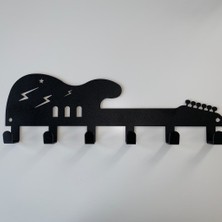 Foccaa Dizayn Metal Kapı Arkası Dekoratif Elbise Askılık Gitar