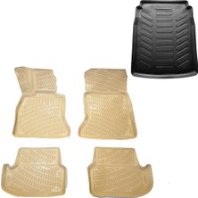 Friemats Bmw F10 (Bej) 3D Havuzlu Paspas+Bagaj Havuzu 2013-2020 Arası Friemats Marka