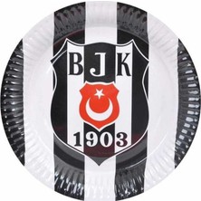 Balonevi Beşiktaş Temalı Karton Tabak 8 Adet