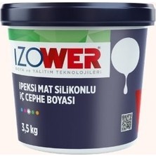 Izower Ipeksi Mat Silikonlu Iç Cephe Boyası ( Silinebilir ) - Kardelen 10 ( 3.5kg )