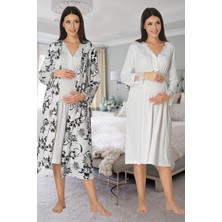 Effortt Sabahlıklı Lohusa Gecelik Takım