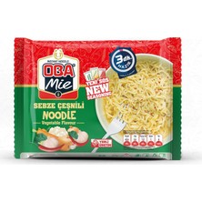 Oba Mie Noodle Hazır Makarna Sebzeli 75 gr x 20 (5 Adet Çaykur Altın Süzen Poşet Bardak Çay)