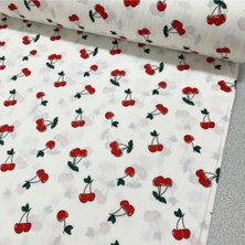 Bebek Özel Bebek ve Çocuk Lastikli Çarşaf Kiraz Desenli 70X130