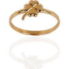 Adil Idil Kuyumculuk Taşsız Yonca Detaylı Eklem Yüzüğü