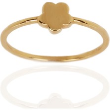 Adil Idil Kuyumculuk Rose Renk Taşlı Ikili Yüzük